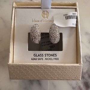 House of Harlow 1960 Glass Stone Crystal Earrings
